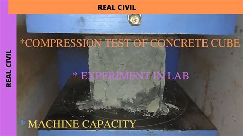 cube compression test|cube test procedure is code.